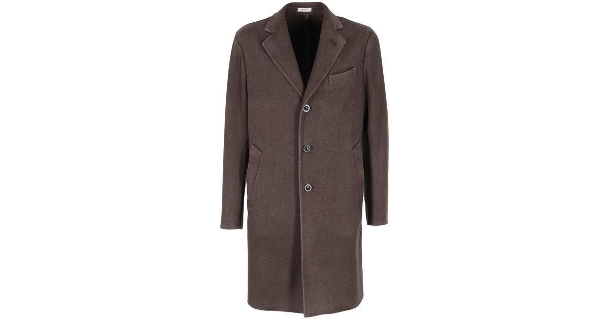 Boglioli Cappotto Lana in Brown for Men | Lyst