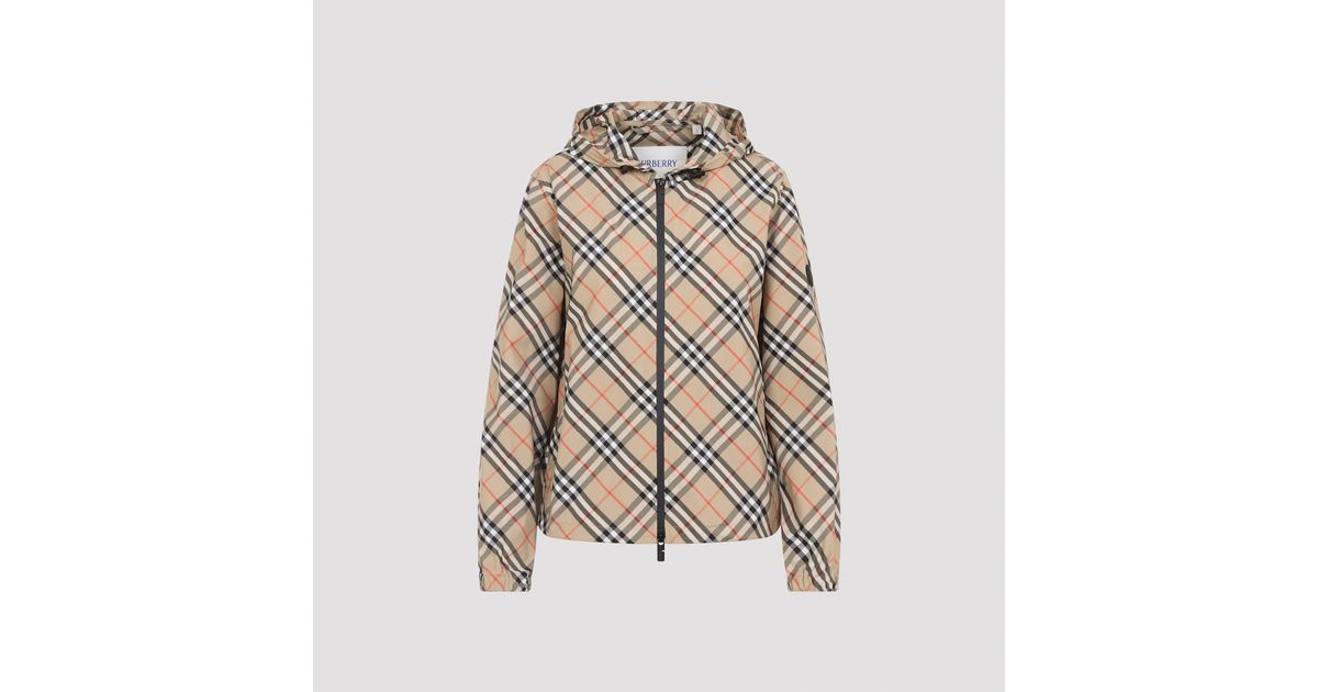 Burberry 'Salcombe' Hooded Jacket In Polyester Sabbia Women