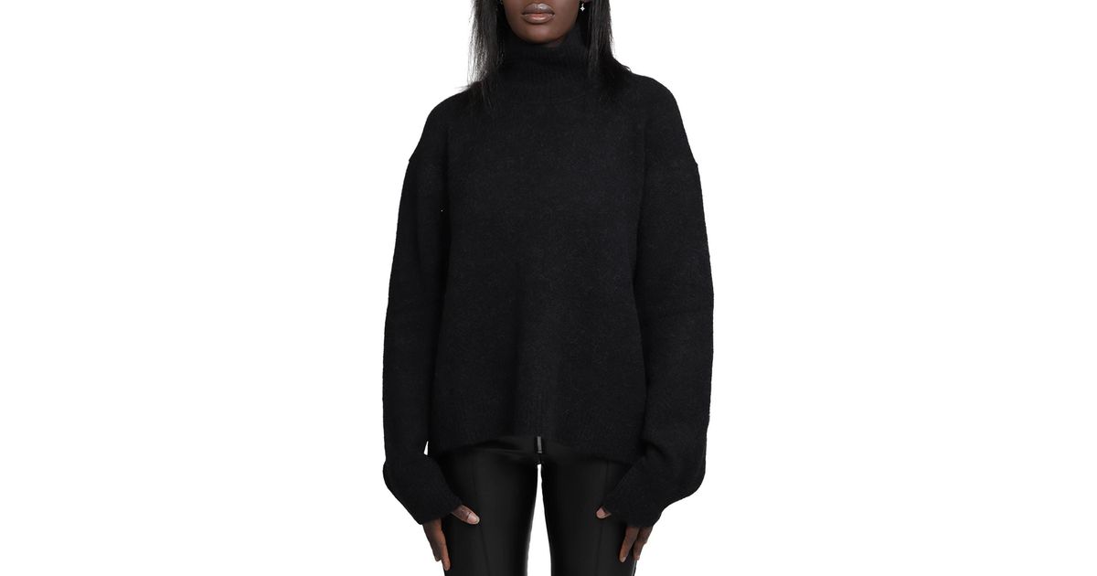 Isabel Benenato Black Turtleneck Sweater | Lyst