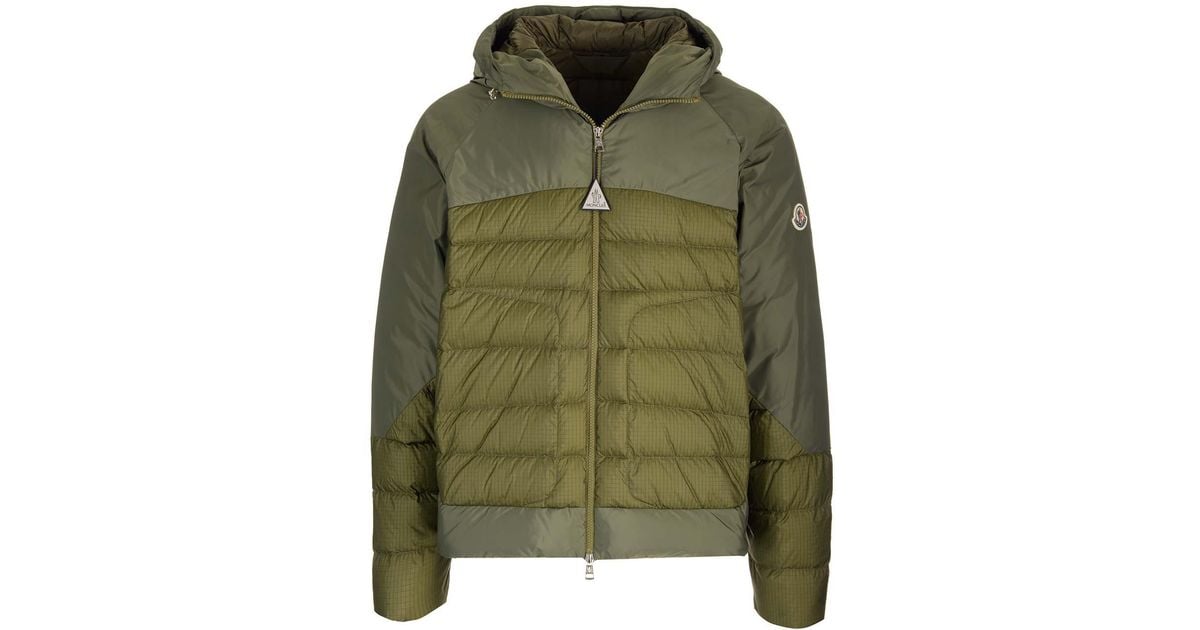 Moncler Gloas Down Jacket in Green for Men | Lyst
