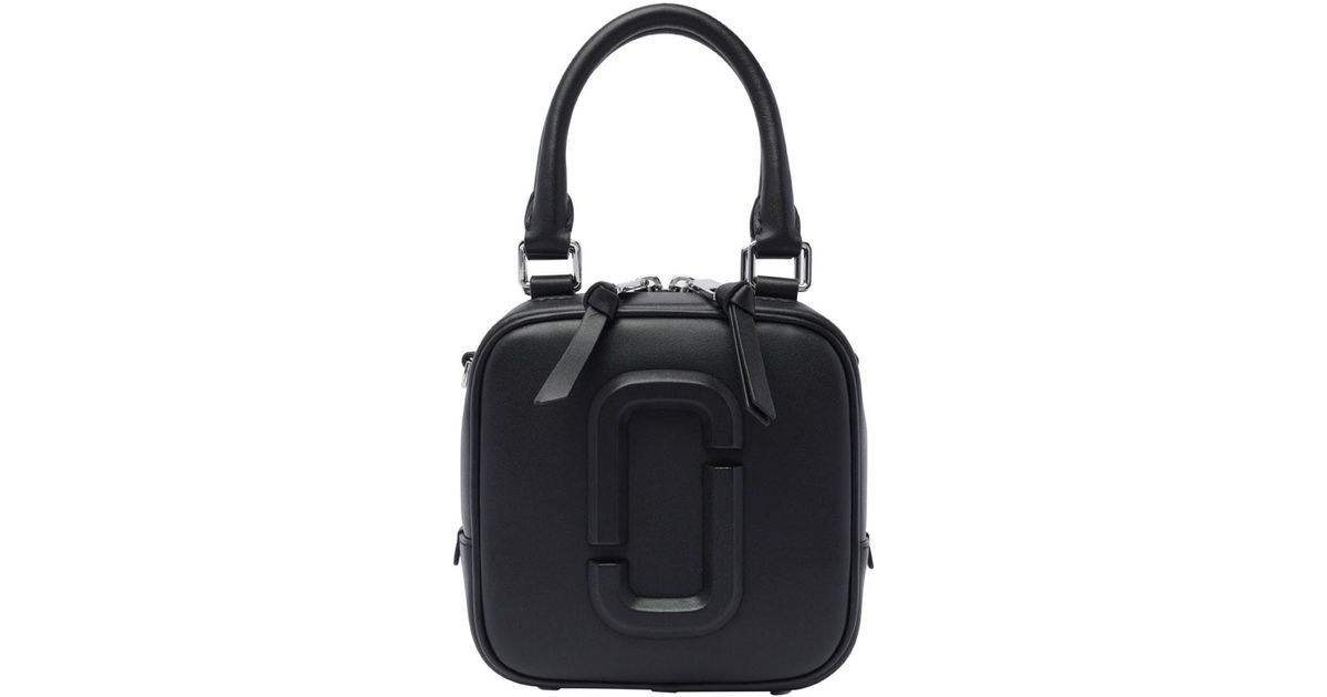 Marc Jacobs Cube Leather TopHandle Bag in Black Lyst