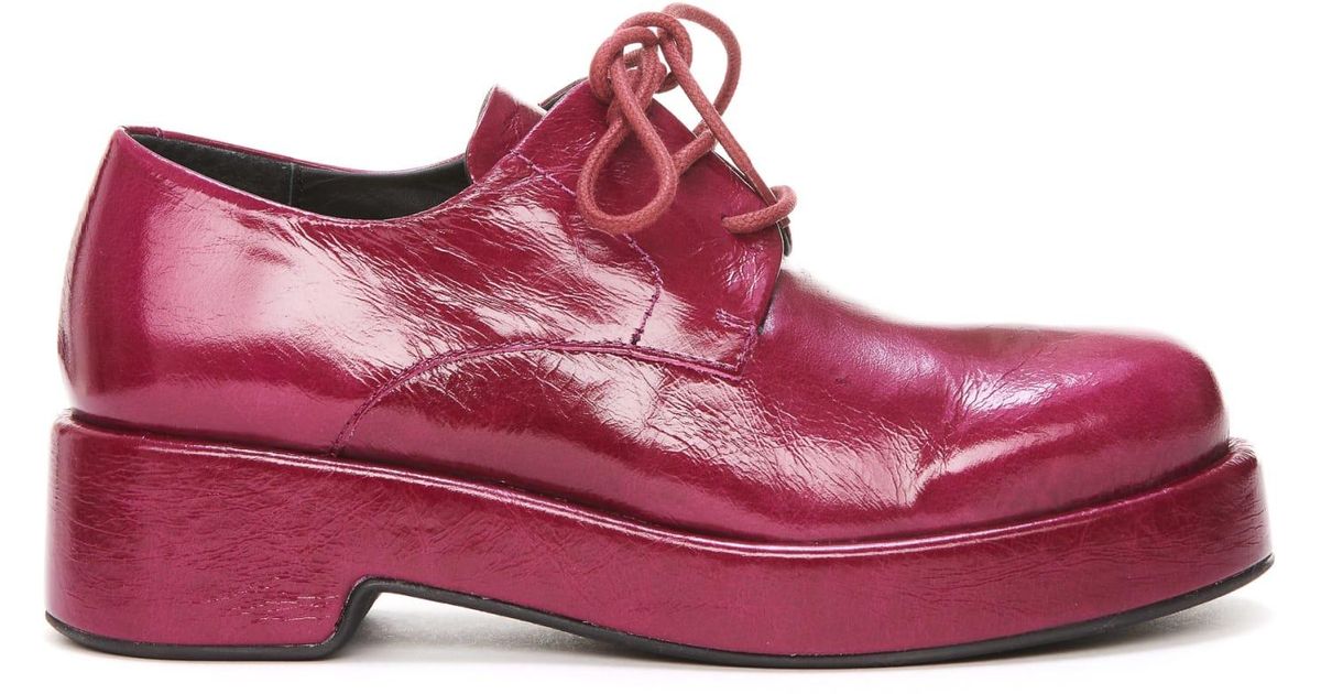 Paloma Barceló Lucian Lace Up Shoes in Fuchsia (Pink) | Lyst