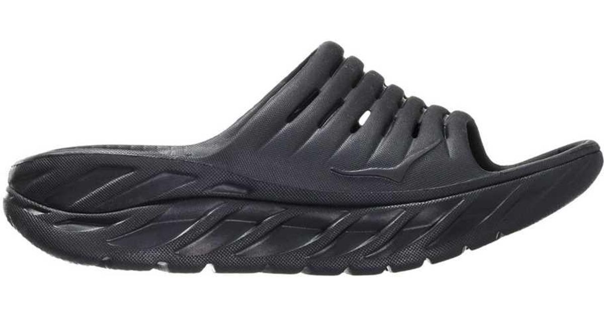 Hoka One One Slides in Blue Lyst