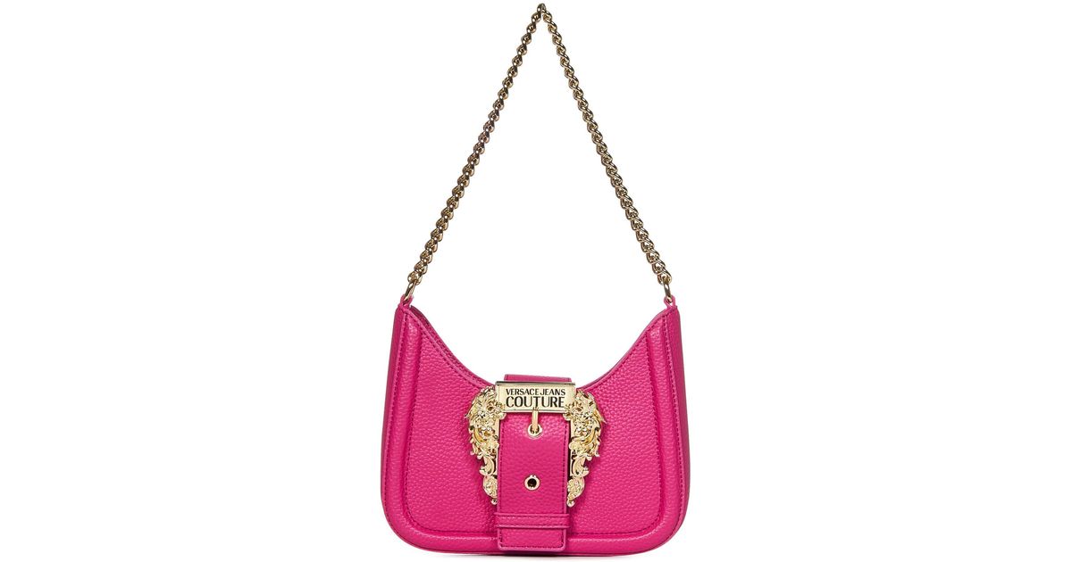 Versace Jeans Couture Shoulder Bag for Women, Pink, Polyurethane, 2023