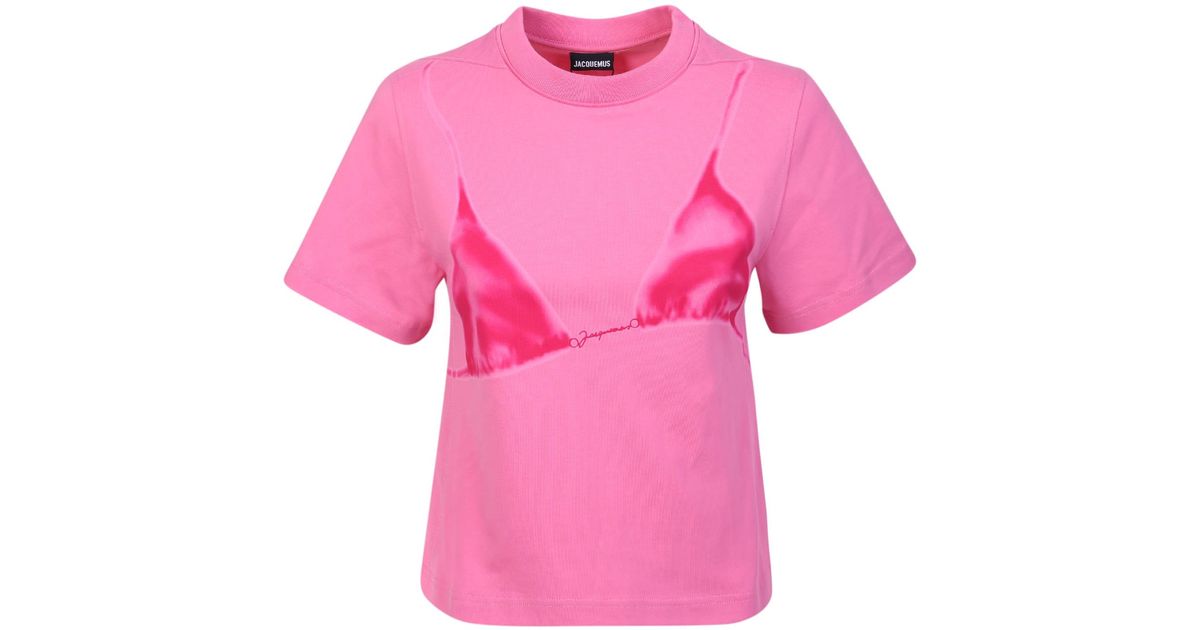 Jacquemus T-shirts in Pink | Lyst