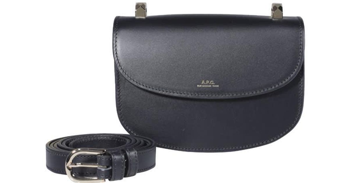 A.P.C. Mini Sac Geneve Crossbody Bag in Black | Lyst