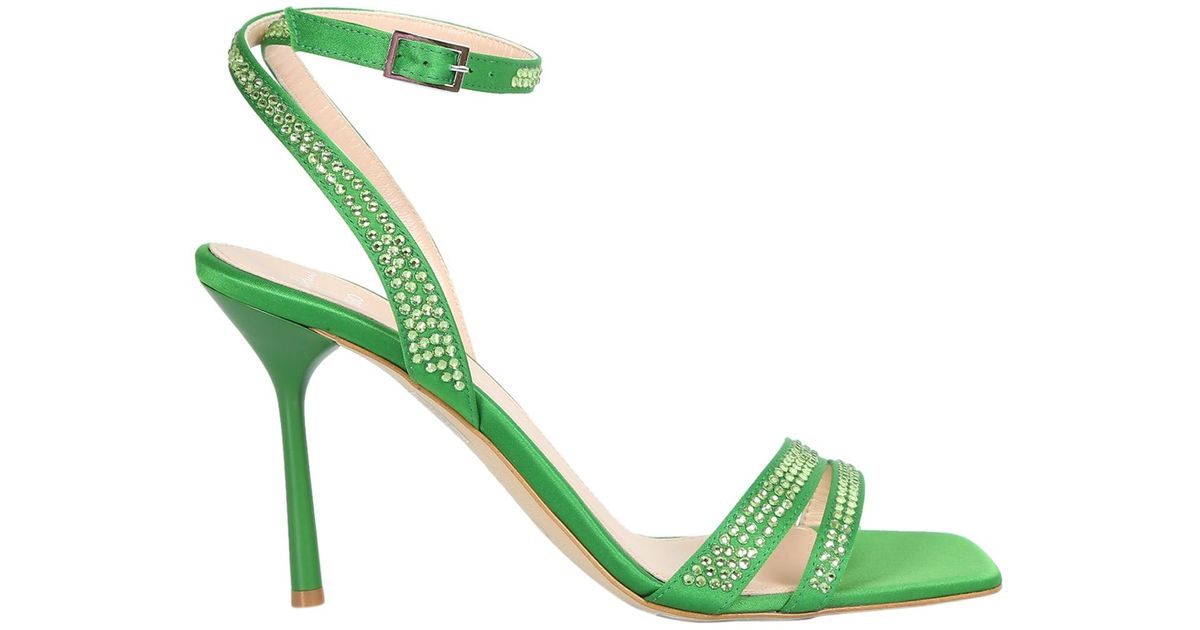 Liu Jo Sandals With Rhinestones in Emerald (Green) | Lyst