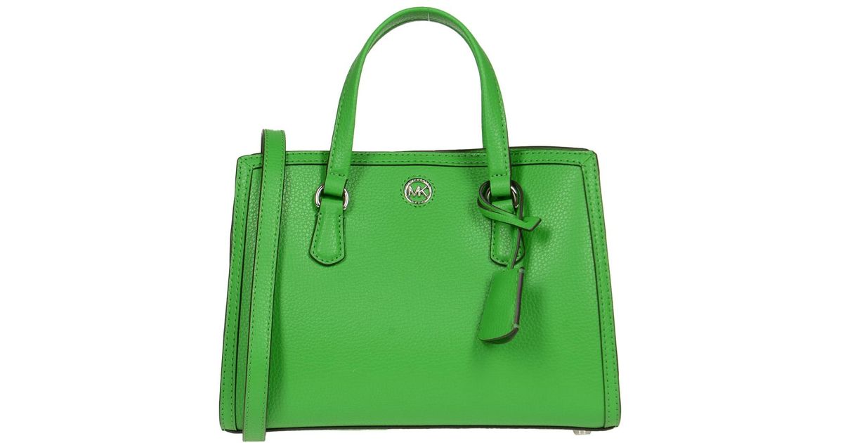 Michael Kors Chantal Shoulder Bag in Green | Lyst