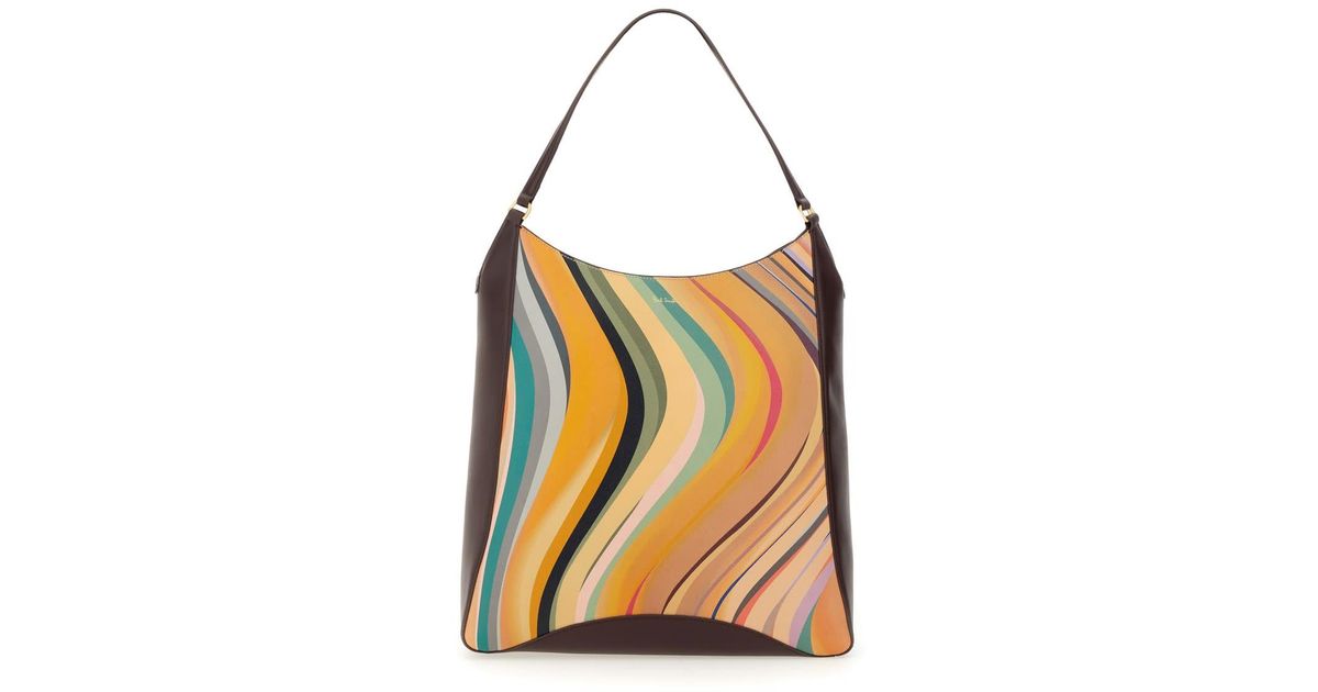 Paul Smith Women's Burgundy Inverted 'Dusky Swirl' Rounded Camera Bag W1A-8120-PSWITR Col 28