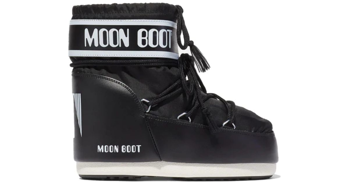 Moon Boot Icon Low Ankle Boot in Black | Lyst UK