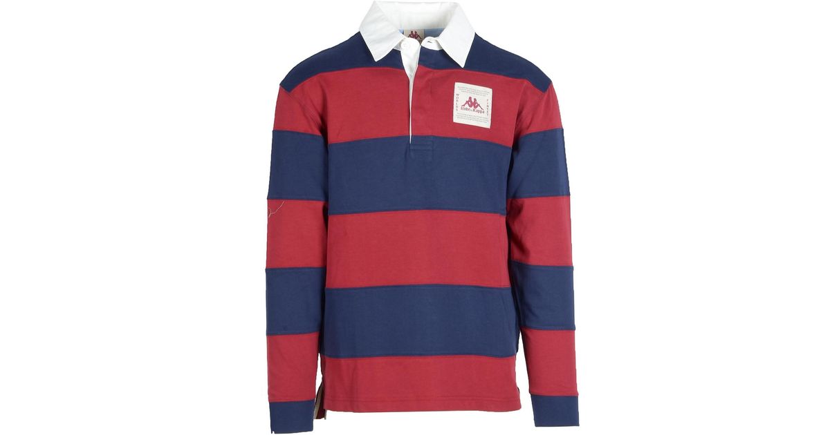 Kappa Red Blue Shirt for Men | Lyst