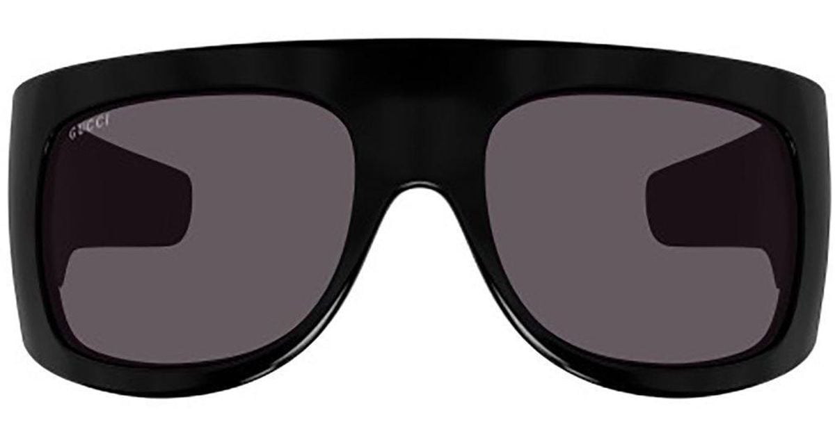 Gucci Oversized Frame Sunglasses in Black | Lyst