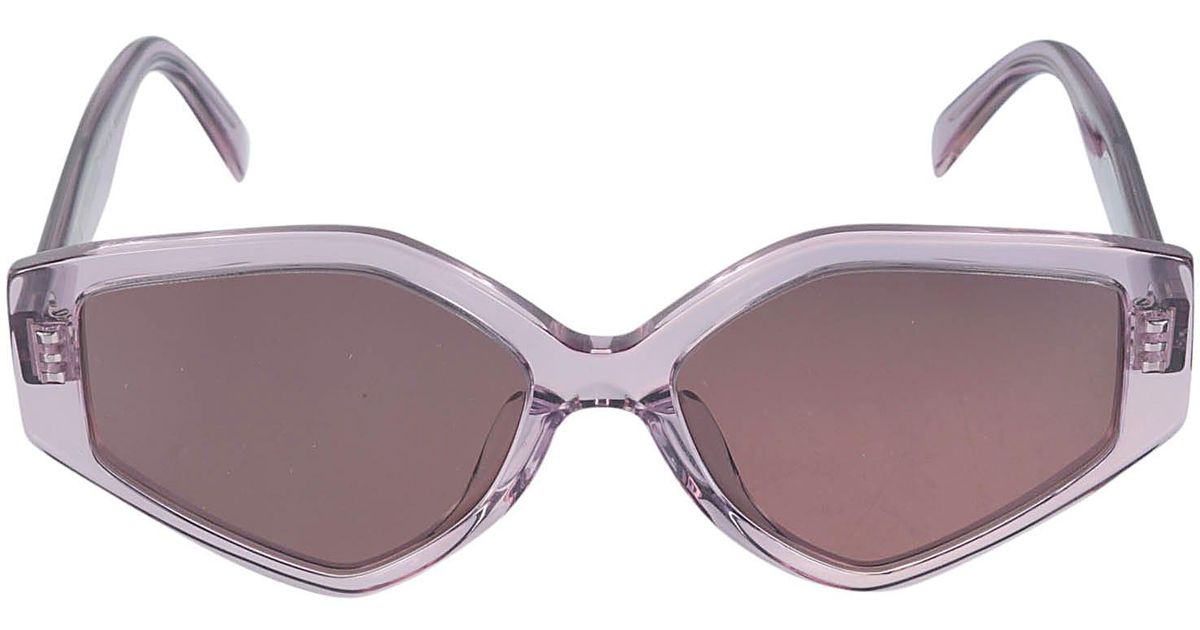 Celine Hexagon Frame Sunglasses in Purple Lyst