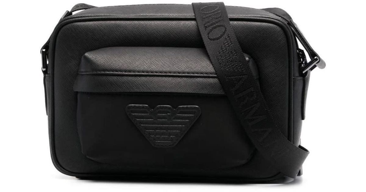 Emporio Armani Crossbody Camera Bag in Black for Men Lyst