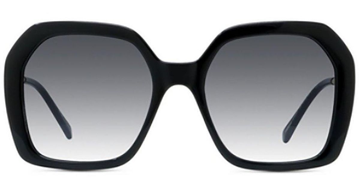 Stella McCartney Oversized Frame Sunglasses in Blue | Lyst UK