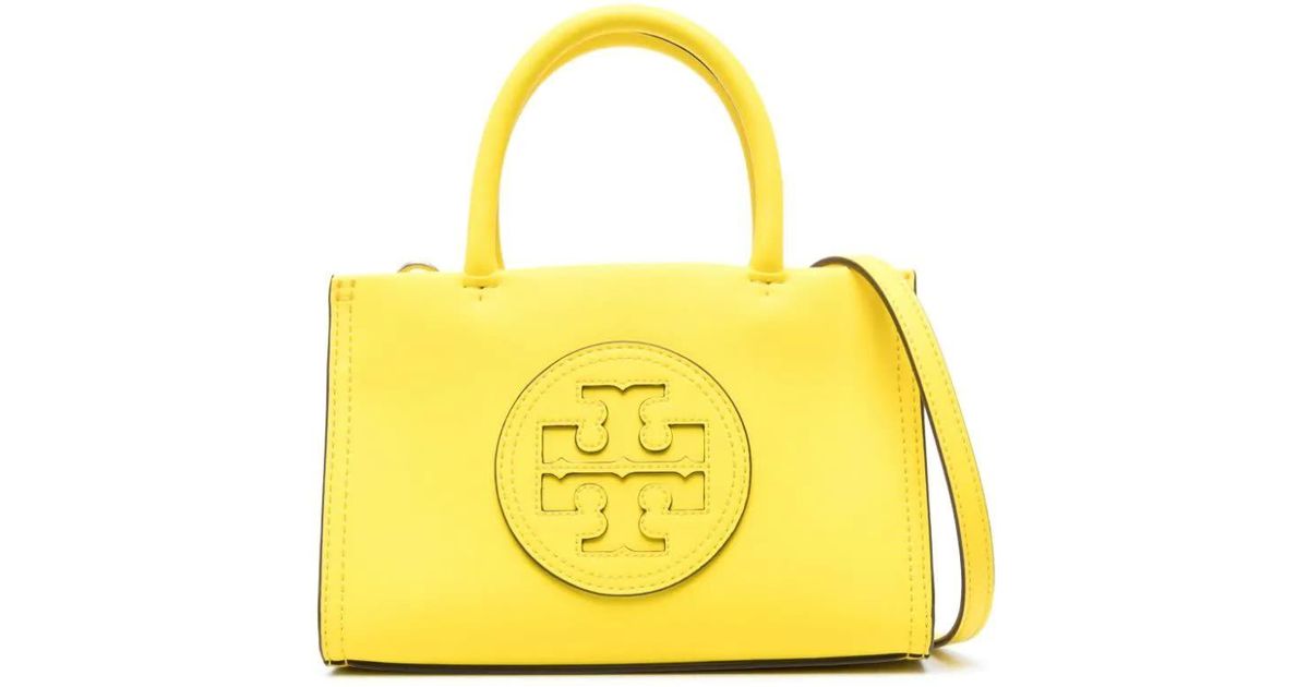 Tory Burch Limoncello Bio Ella Mini Shopping Bag in Yellow | Lyst