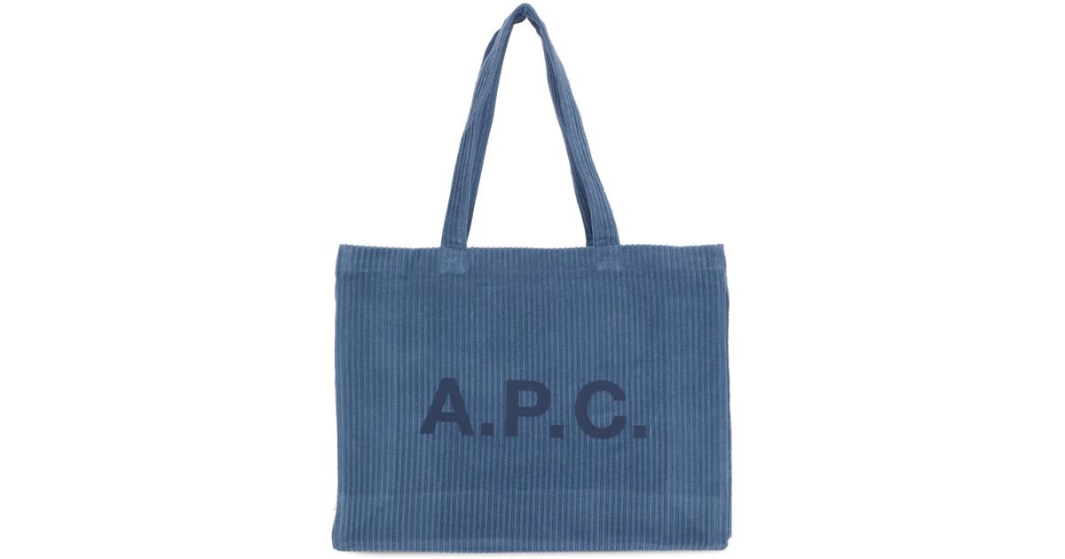 A.P.C. Diane Shopping Bag in Blue | Lyst