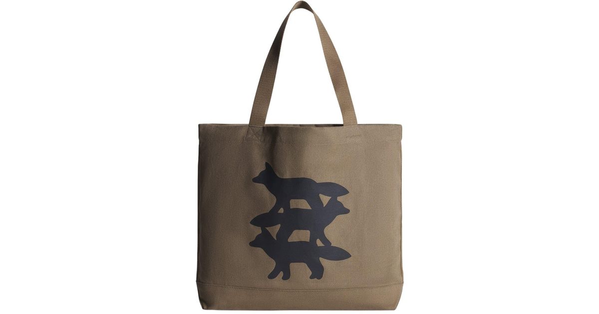 Maison Kitsuné Stunt Foxe Tote for Men | Lyst