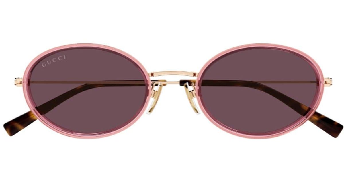 Lineas Gucci Gucci Gg1980S Linea Emblem Sunglasses in Brown | Lyst