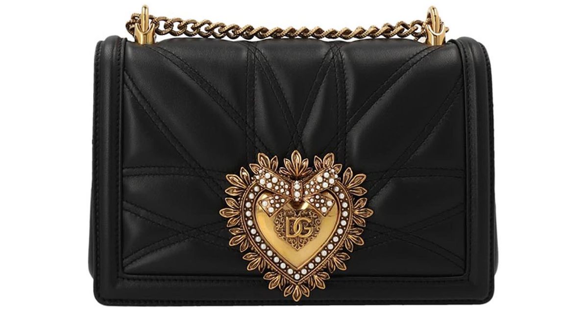 Dolce & Gabbana Devotion Crossbody Bags in Black Lyst