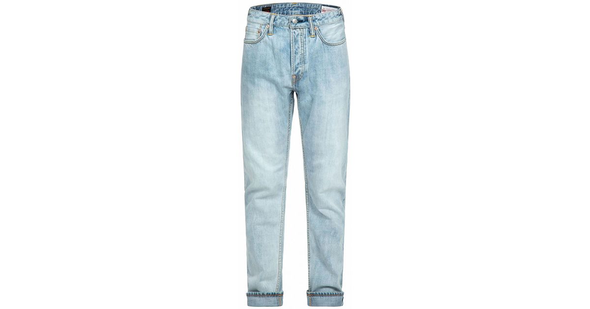 Slim Fit Stretch Bromo Blue Jeans - 98% Cotton, 2% Elastane - UrbanFit Ltd