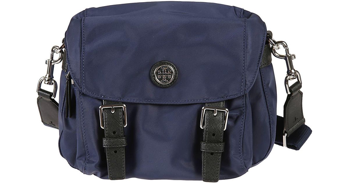Tory Burch Small Virginia Messenger Bag in Blue Lyst