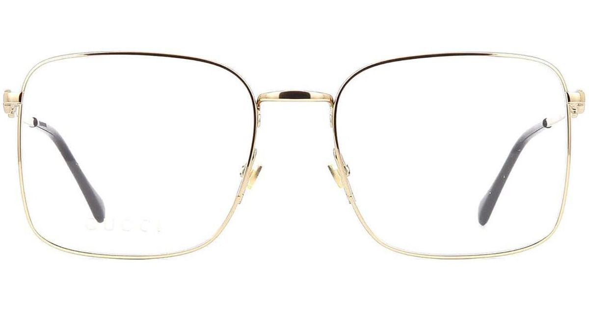 Gucci Eyeglasses in Gold (Metallic) Save 19 Lyst UK