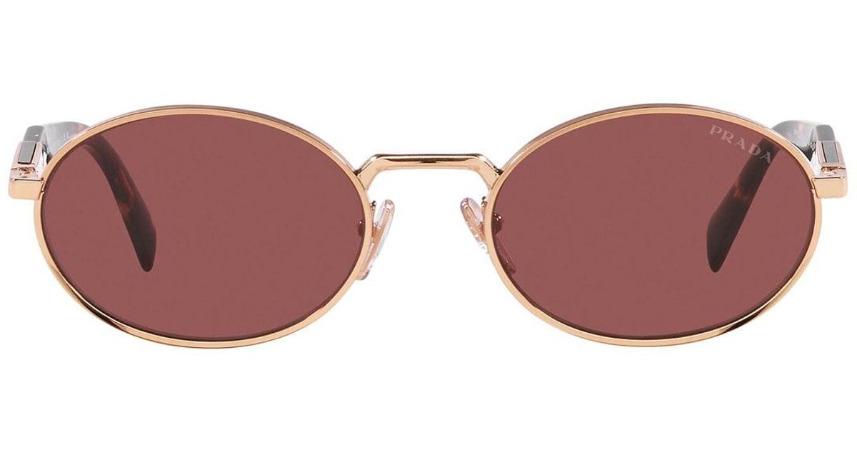 Prada Pr 65zs Pink Gold Sunglasses | Lyst