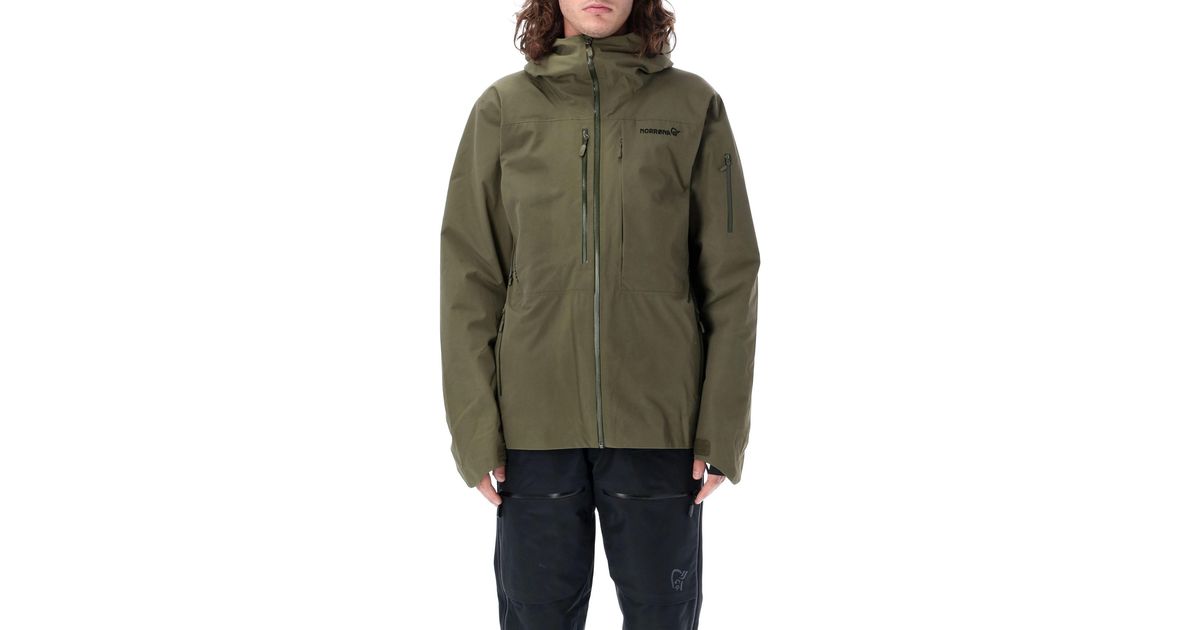 NORRØNA Lofoten Gore-tex Insulated Jacket in Green for Men | Lyst
