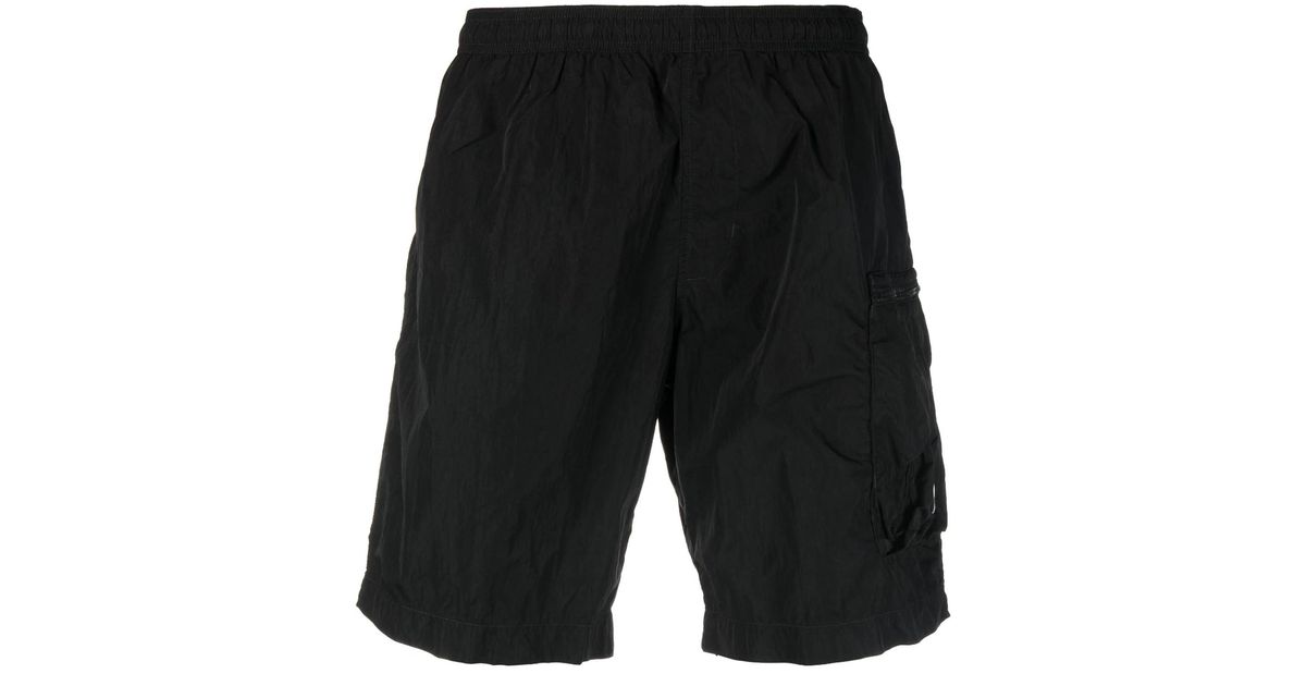C.P. Company Eco-chrome R Utility Swim Shorts in Black for Men | Lyst