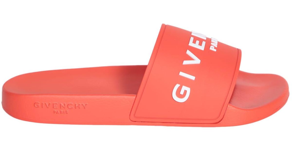 Givenchy Pool Slides Orange in Pink for Men | Lyst