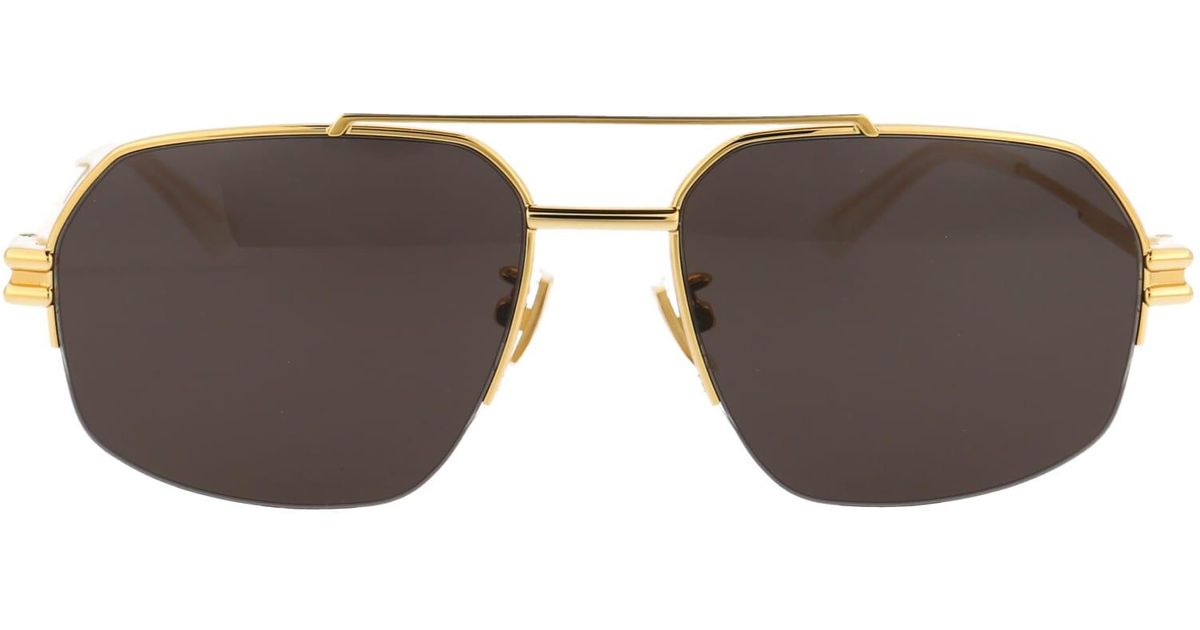 Bottega Veneta Bv1127s Sunglasses in Brown | Lyst