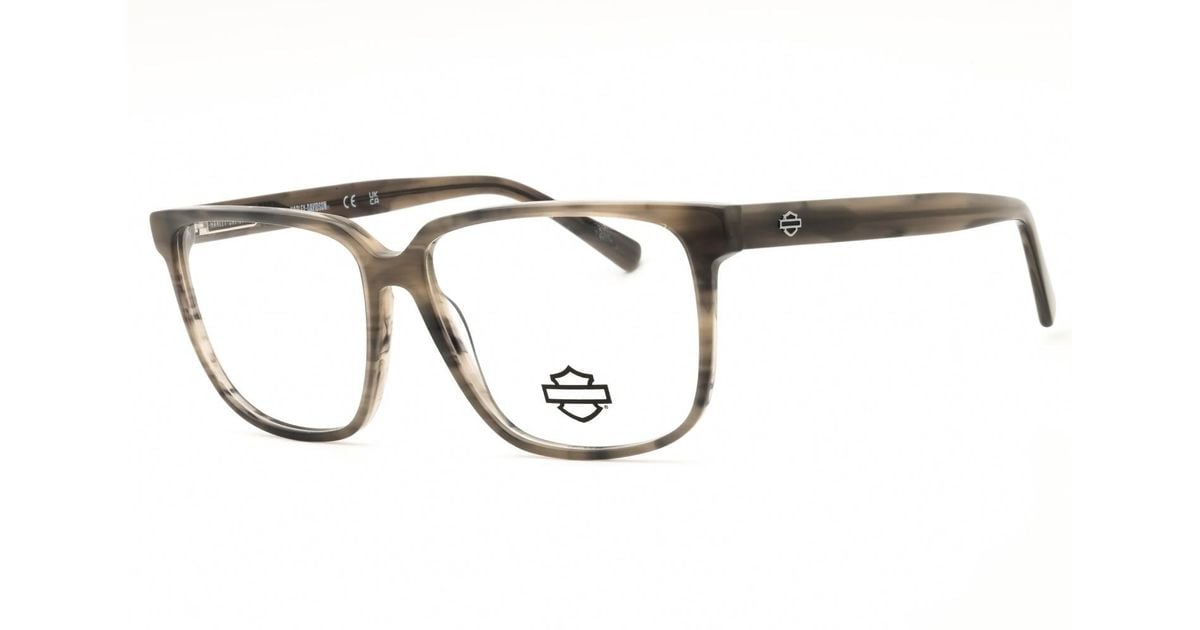 Rectangular Face Male Harley Davidson Harley Davidson Hd50123 Rectangular Acetate Eyeglasses ...