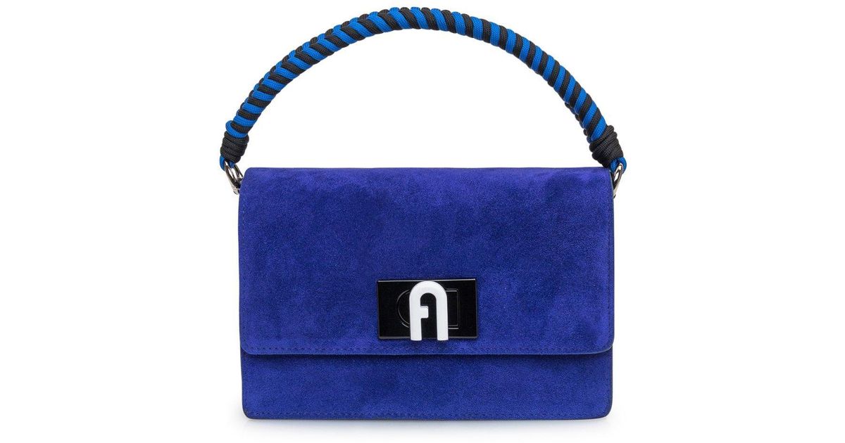 Furla Rope-strap Top Handle Bag in Blue | Lyst