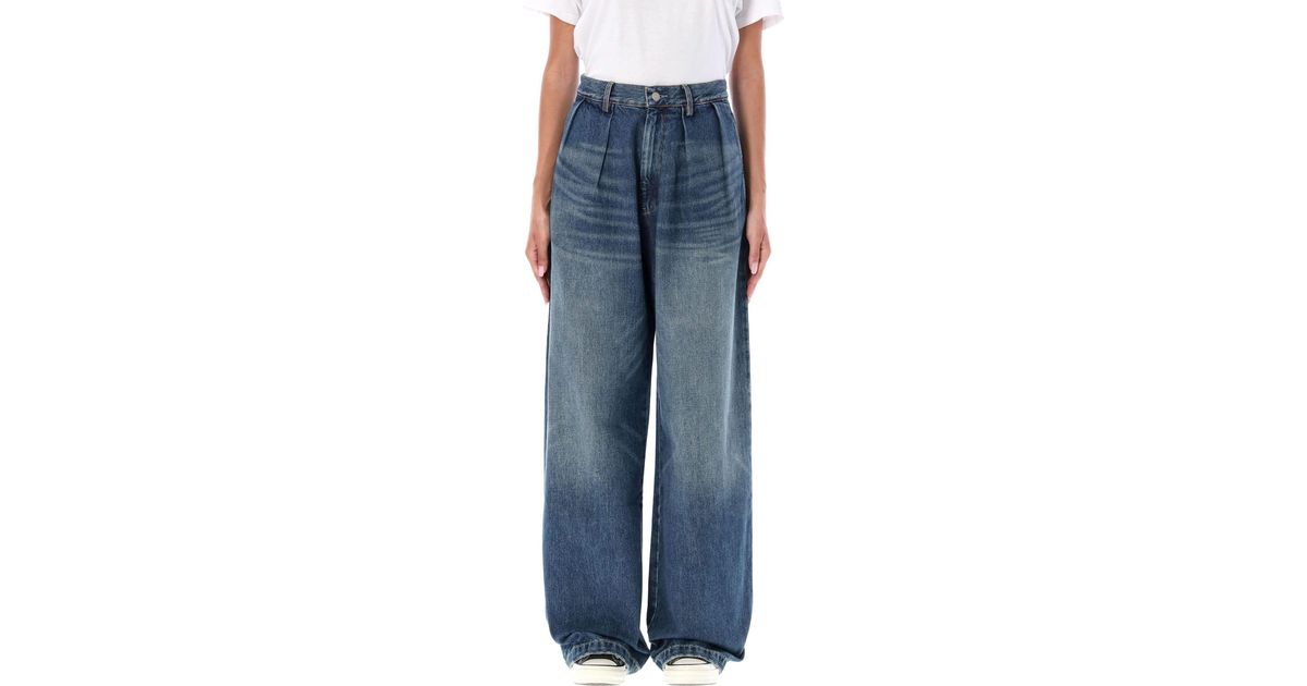 Denimist Denim Blair Double Pleated Jeans in Denim (Blue) Lyst