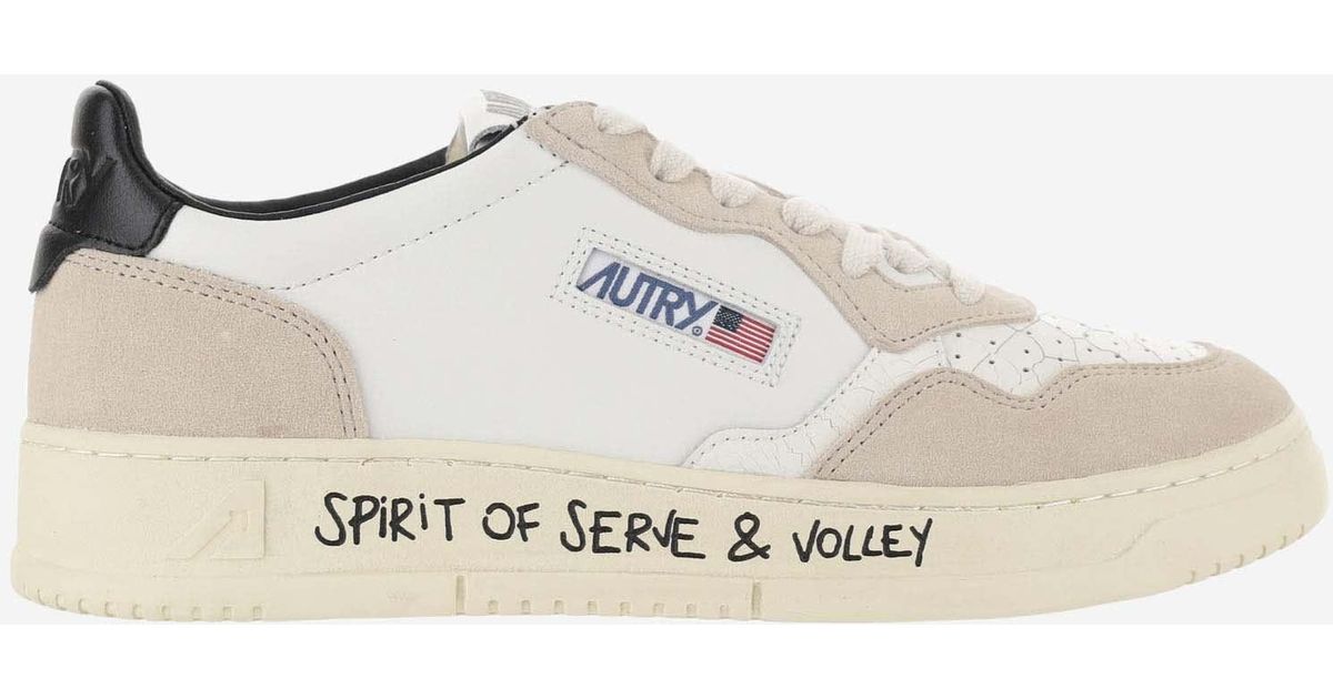 Autry Low Medalist Spirit Of Serve & Volley Sneakers in White for Men ...