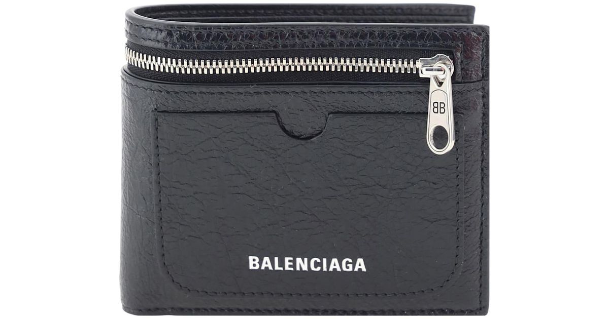 Balenciaga Superbusy Wallet in Gray for Men | Lyst