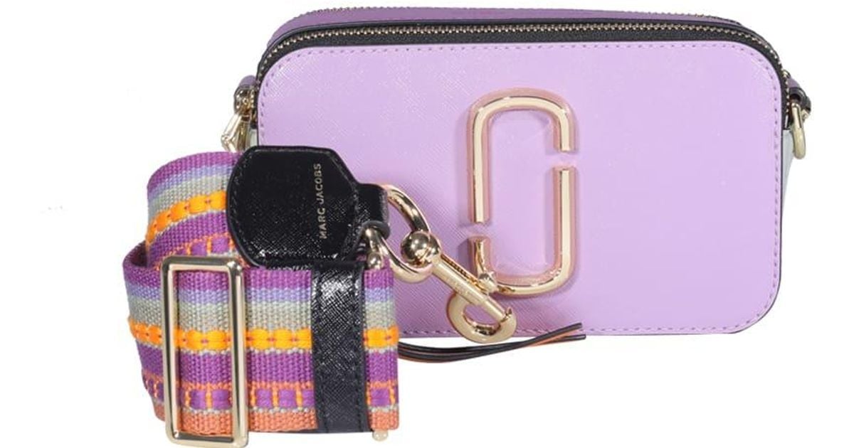 Marc Jacobs Leather Snapshot Crossbody Bag in Lilac (Purple) Save 11