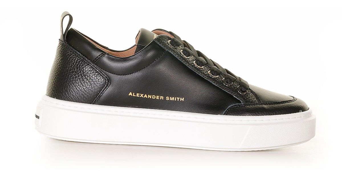 Alexander Smith Wembley Sneaker In Black Leather for Men | Lyst