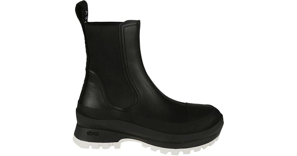 Stella McCartney Trace Eco Alter Mat Boots in Black/White (Black) | Lyst