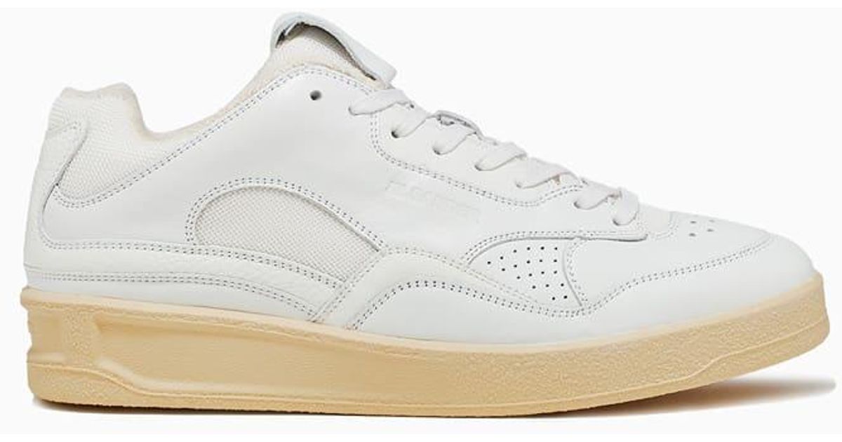 Jil Sander Leather Sneakers J32ws0016 P4869 in White for Men | Lyst