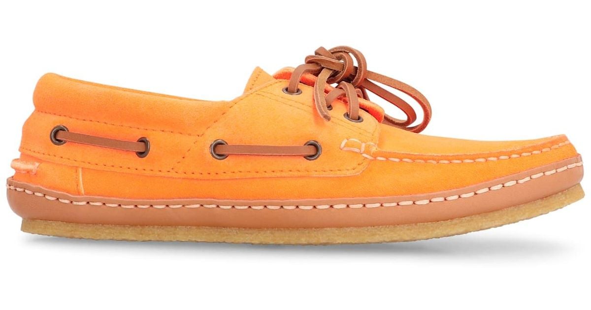 スニーカー SAINT LAURENT Fluo Orange Suede Ashe Loafers Saint Laurent Fluo Orange Suede Ashe loafer – LOZURI®