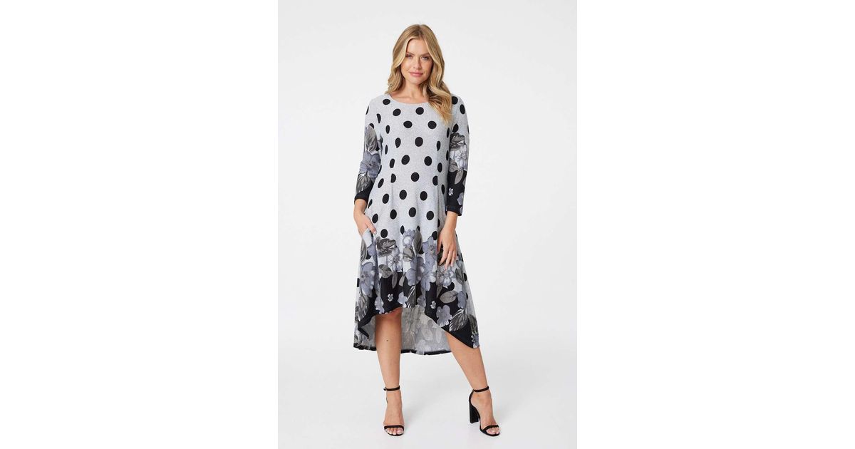 Izabel London Floral High Low Jumper 