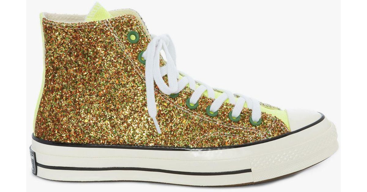 neon glitter converse