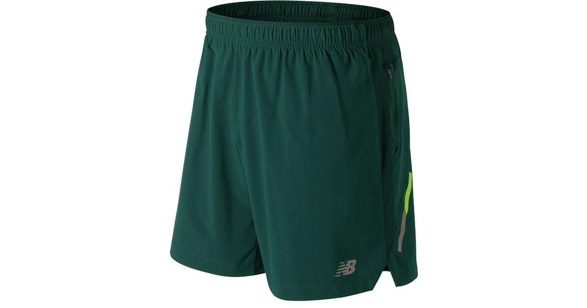 new balance green shorts