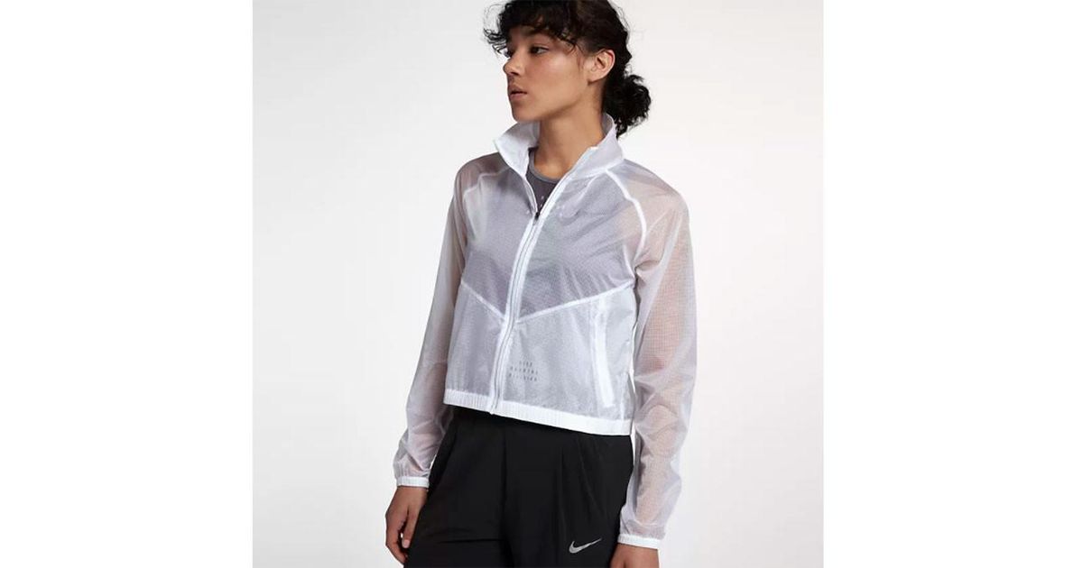 transparent running jacket