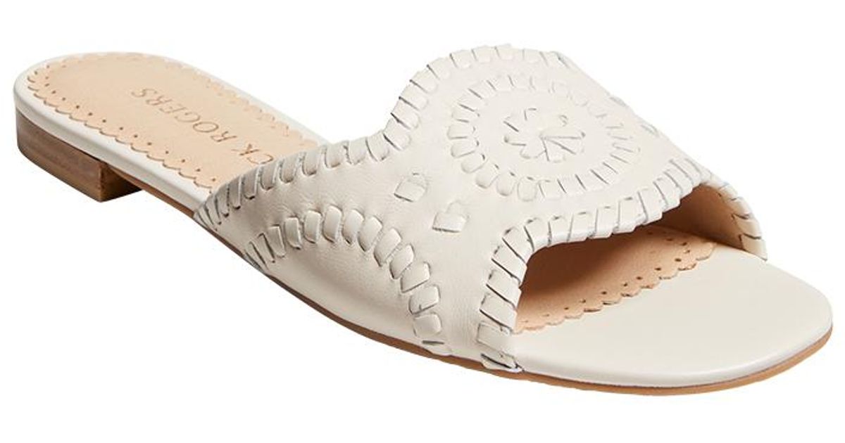 Jack Rogers Leather Thompson Slide Lyst