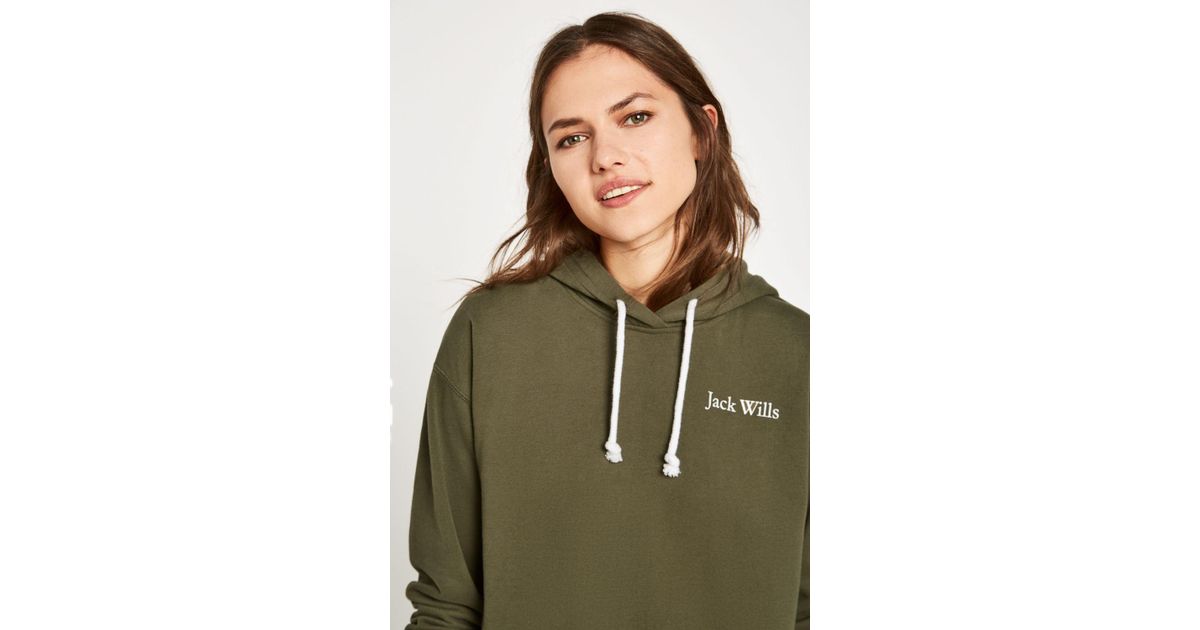 jack wills olive hoodie