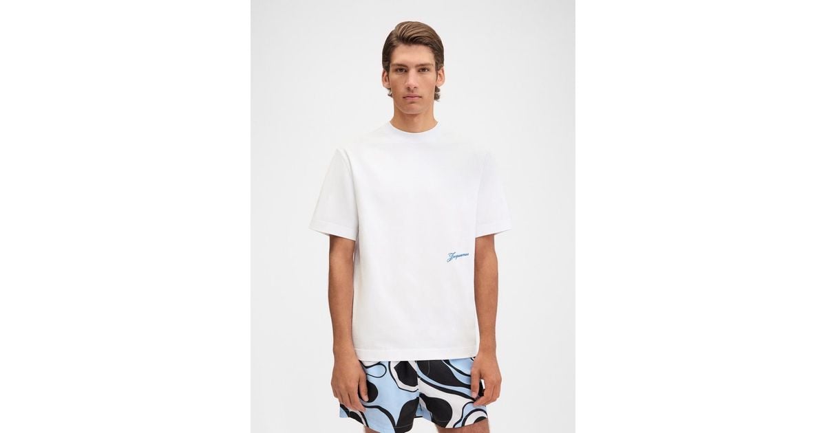 Jacquemus The Albergo T-Shirt in White for Men | Lyst