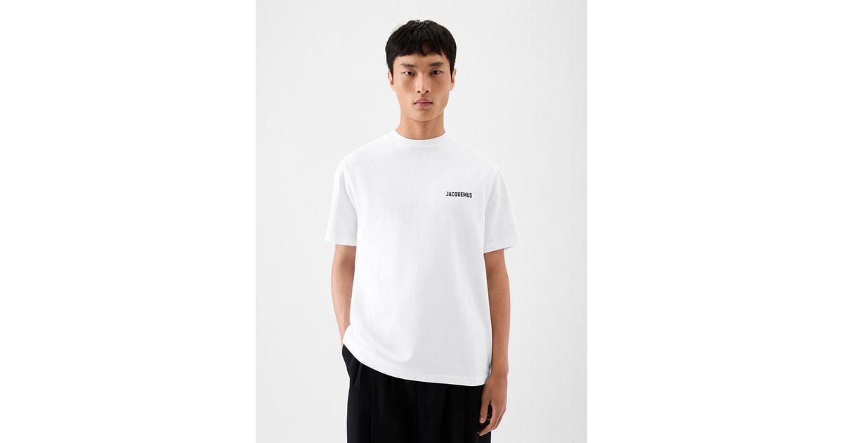 jacquemus リボン Tシャツ ホワイト JACQUEMUS - T-shirt Typo with logo for men – NEW TAKE FIVE